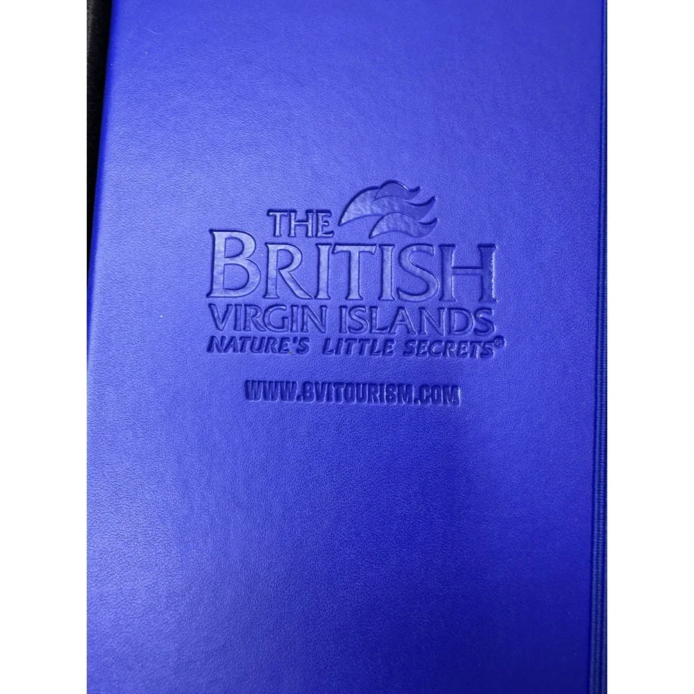 New British Virgin Island Notebook Pen Set Journal Natures Little Secret Blue